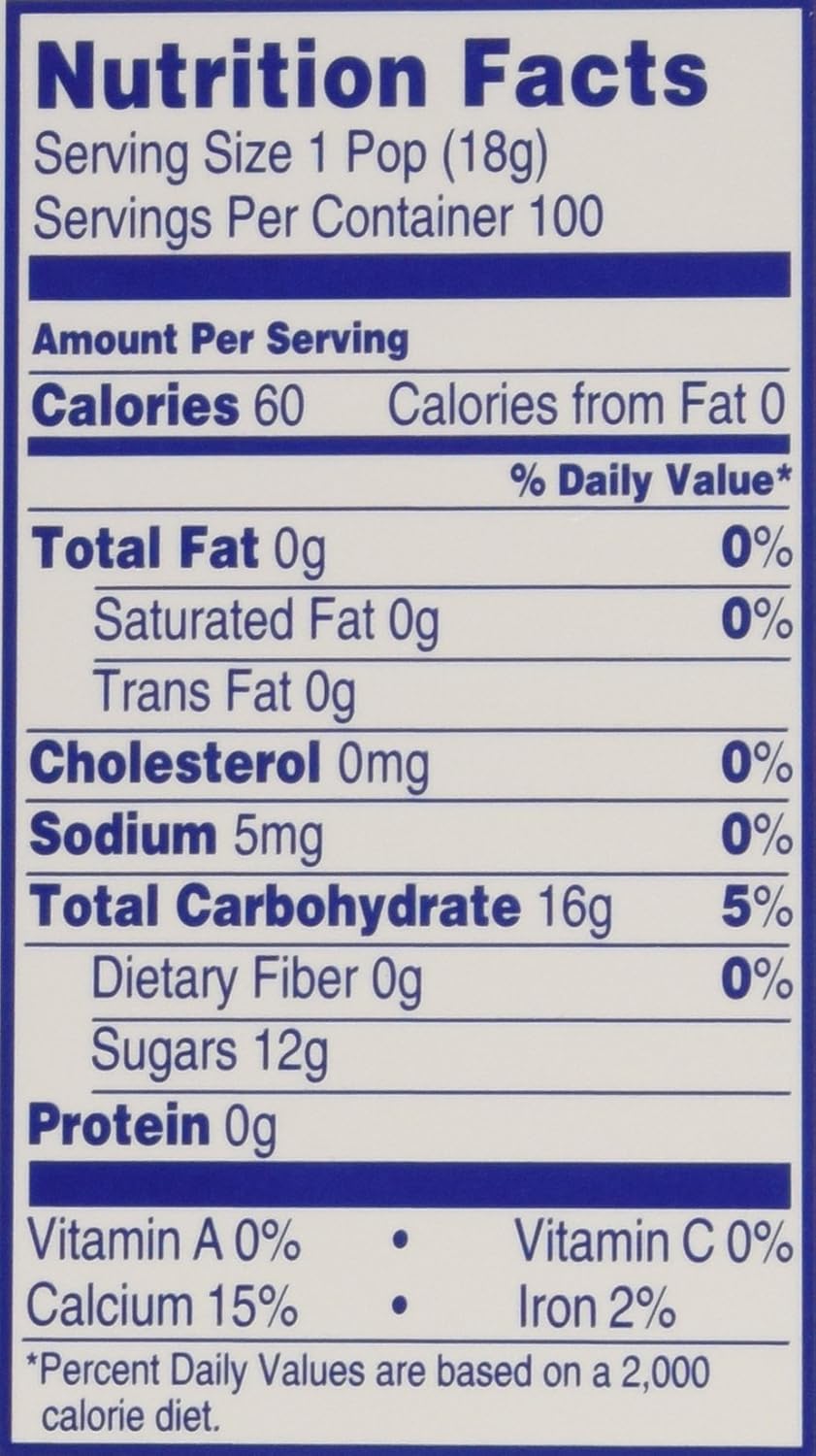 Grape Blow Pop Nutrition Facts Runners High Nutrition