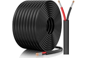 CONEPY 14 Gauge Wire, 14 AWG 2 Conductor Electrical Wire, Flexible/Oxygen-Free Tinned Copper/Stranded PVC 14/2 Cord for Automotive, Marine, LED Strips, Solar, RV, Lighting (50FT)