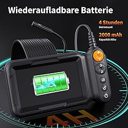 Endoscope Camera with Light 10M, 5in Dual Lens