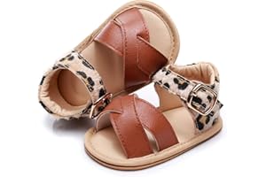 BEBILA Baby Girls Sandals Rubber Sole Non-Slip Summer Outdoor Toddler Girl Sandals