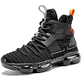JMFCHI Kids Basketball Shoes High-top Sports Shoes Sneakers Durable Lace-up Non-Slip Running Shoes Secure for Little Kids Big Kids and Boys Girls