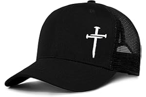 THIN MOUTH Christian Jesus Cross Hat - Faith Hats for Men Women - Religious Gifts for Thanksgiving Christmas