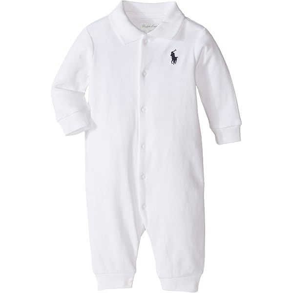 Ralph Lauren \"French Coverall\" Vポケ Amazon.com: POLO RALPH LAUREN Baby Boys French Rib Cotton