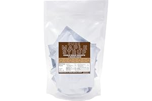 CRAIT Pure Maple Syrup Packets Single Serve Pack of 12 - Individual Maple Syrup Packets, Pancake Syrup Packets, Breakfast Syrup Portion Control, Travel size, Natural Energy Shot 1 Ounce Packets