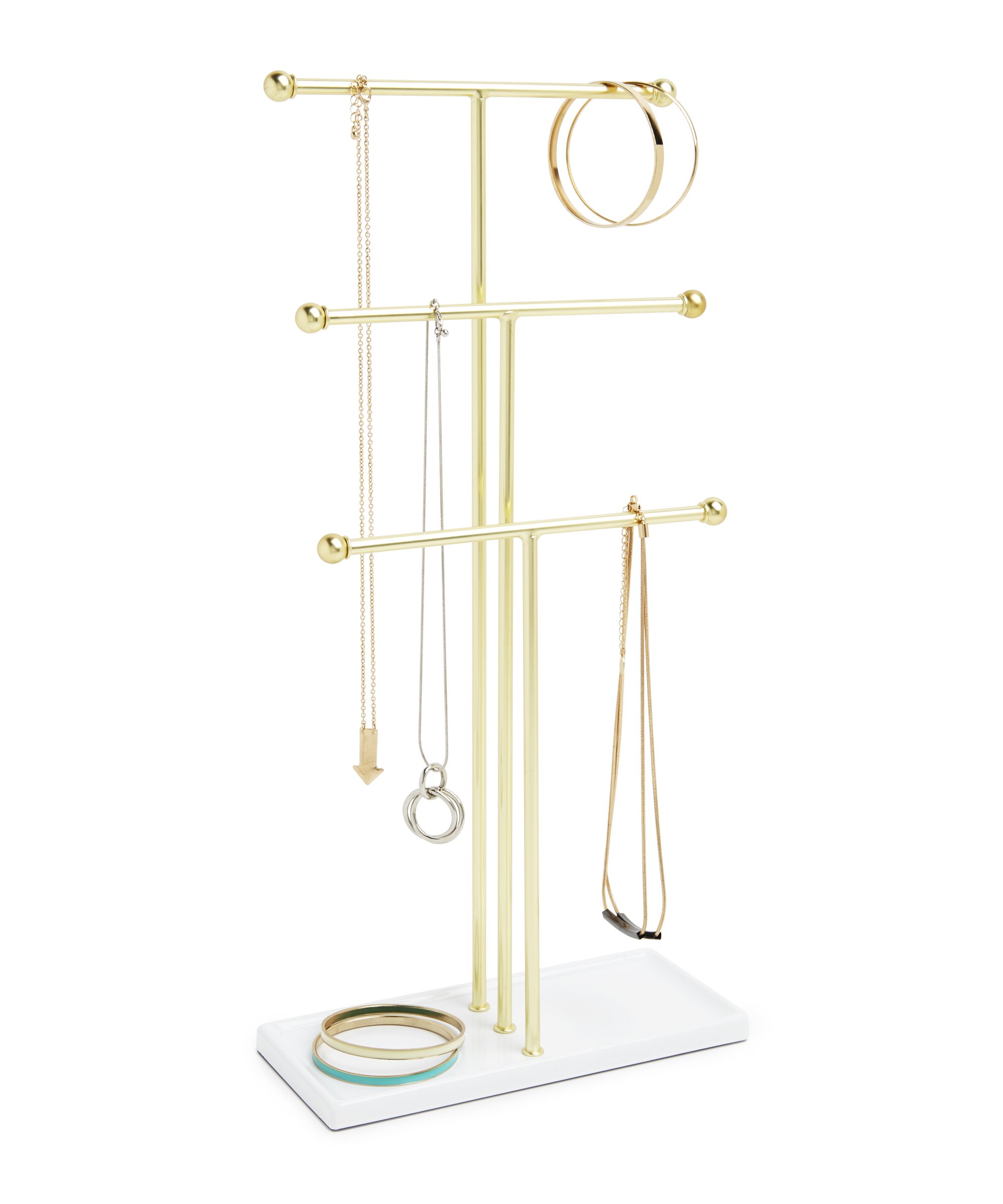 Umbra Trigem Hanging Jewelry Organizer Tiered Tabletop