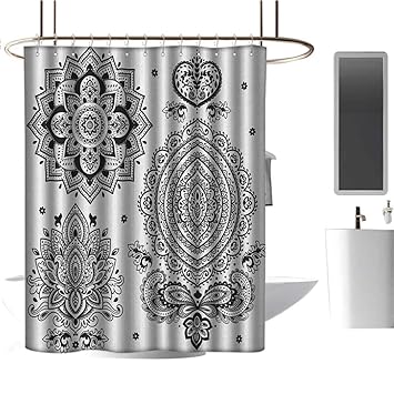 Amazon Com Hotel Grade Shower Curtain Henna Set Of South Asian