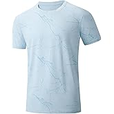 Esabel.C Workout Shirts for Men Dry Fit Moisture Wicking T-Shirts Short Sleeve Mesh Men's Athletic Shirts &Tees