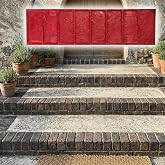Vintage Stack Bond Brick Border Concrete Stamps 31" x 9" - Made in USA - Durable Polyurethane - Rigid Form for Driveways &amp; Patios - for DIY Projects &amp; Professional Use 4010/1