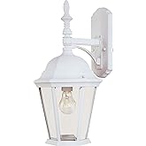 Maxim Westlake-Outdoor Wall Lantern Mediterranean Cast Aluminum in Mediterranean Style-9.5 Inches Wide by 19 inches high-Whit