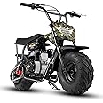 Oryxearth Mini Bike 105CC 4-Stroke Gas-Powered Mini Bike Off-Road, Automatic Transmission and Pull Start, Best Gift for Child