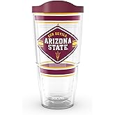 Tervis Arizona State Sun Devils - First String Made in USA Double Walled Insulated Tumbler Travel Cup Keeps Drinks Cold & Hot, 24oz, Classic