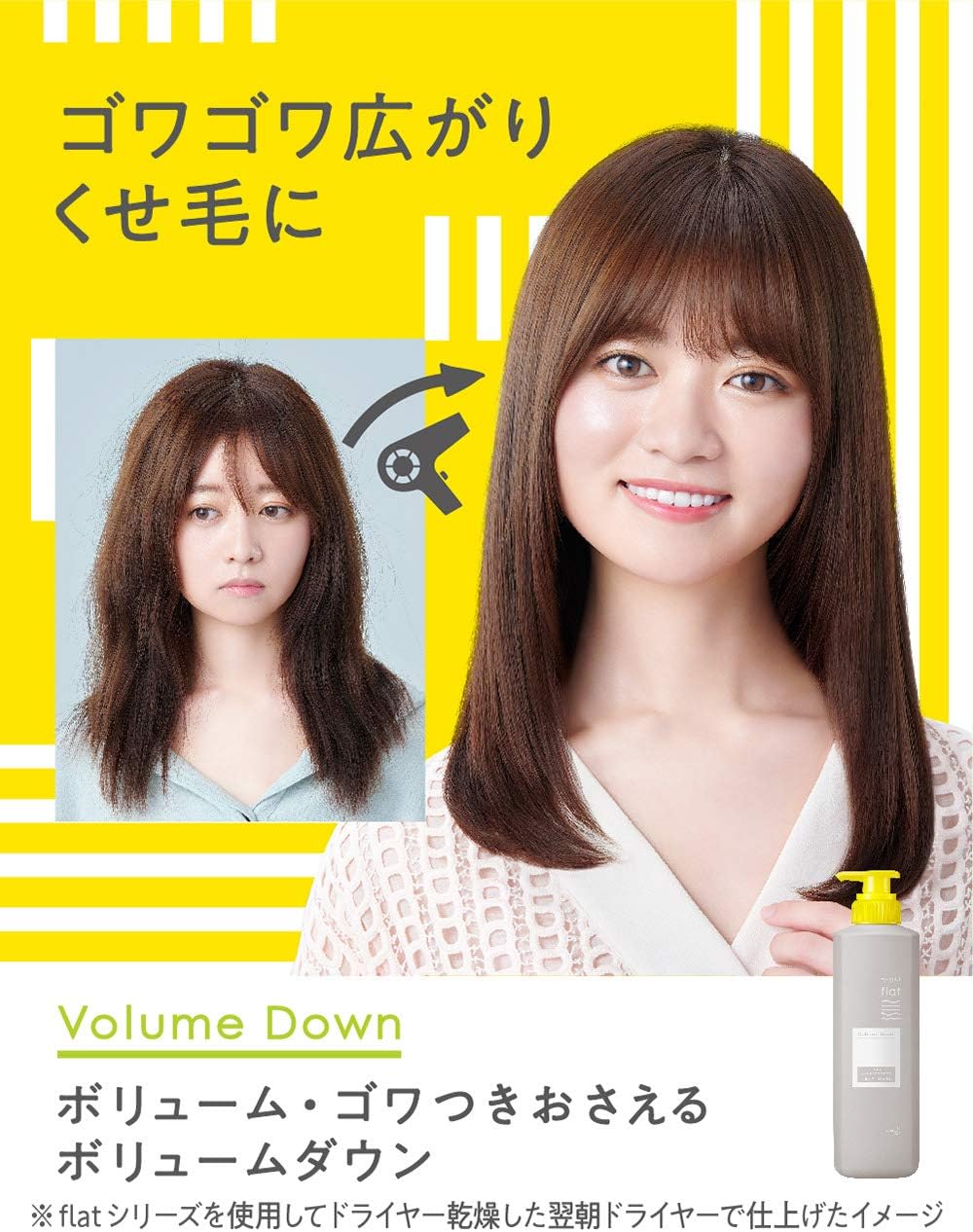 Amazon Co Jp Flat フラット エッセンシャル フラット ボリュームダウン トリートメント くせ毛 うねり髪 毛先 広がりにくい ストレートヘア ときほぐし成分配合 整髪成分 詰替 340ml リフレッシュフローラルの香り ビューティー