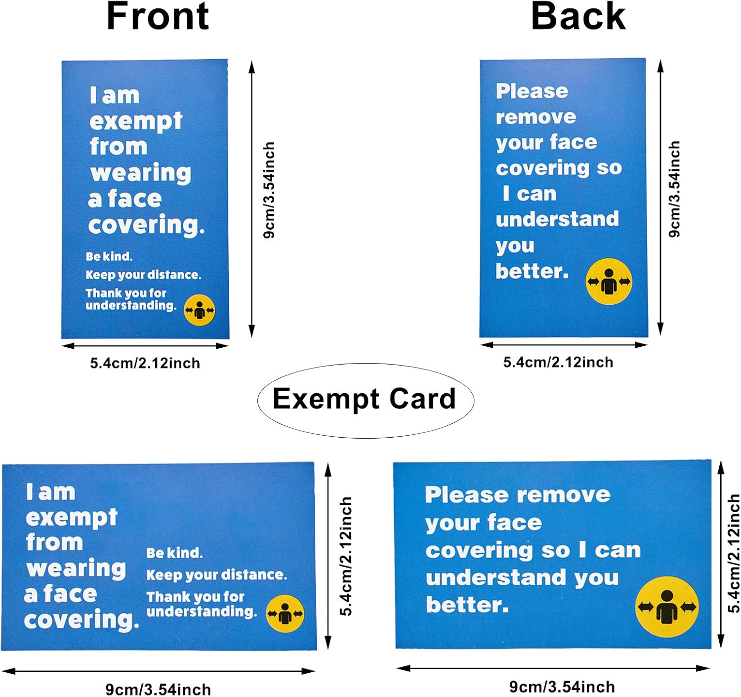 YMHPRIDE 6Pcs Lanyard Exemption Card Set,6PCS Lanyard/Star Exemption