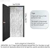 GREATRIL Silver Foil Fringe Curtain Backdrop 3.2 ft x 8.3 ft Pack of 2 view 8