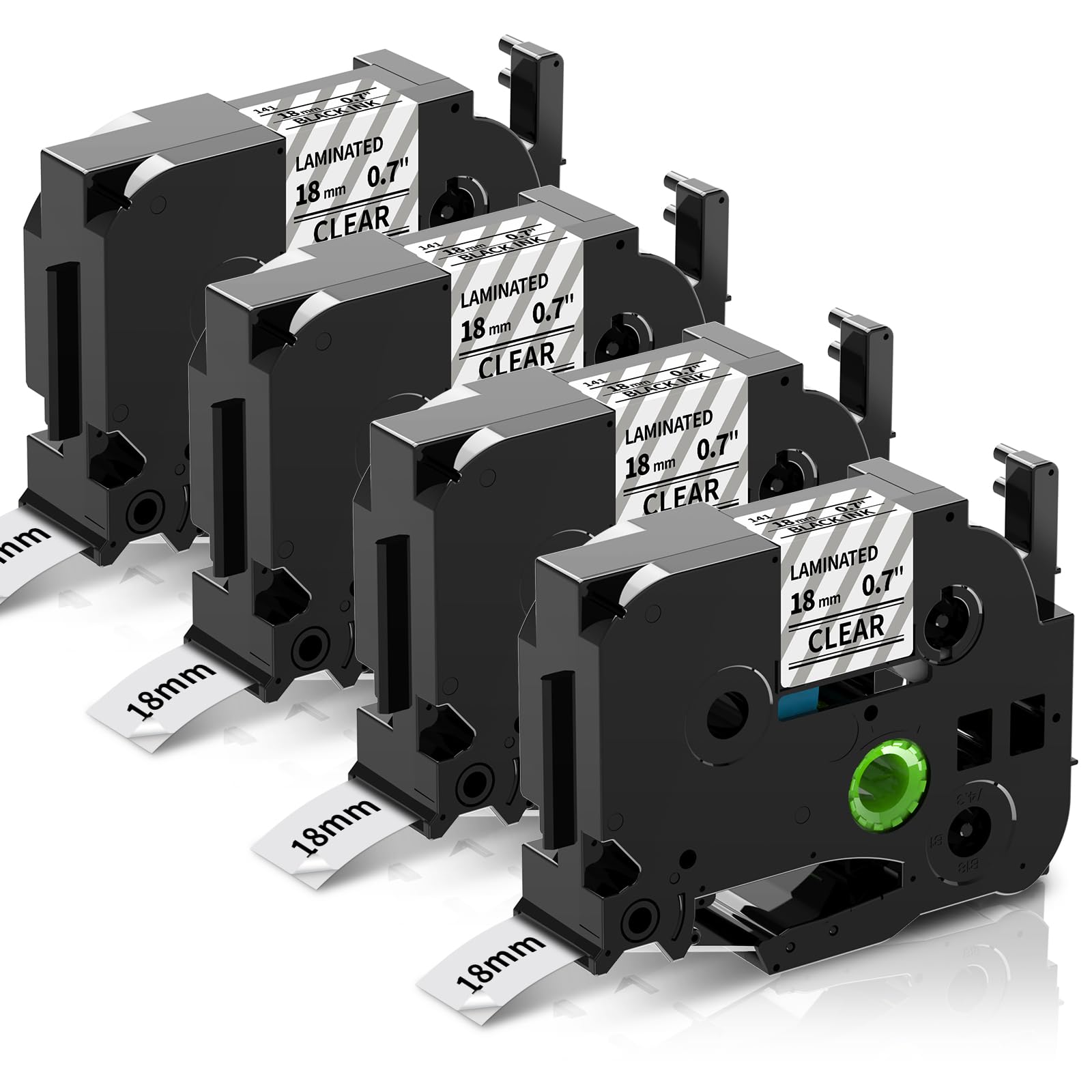 Photo 1 of ***MISSING PARTS***
Replacement for Brother TZe TZ Tape 12mm 0.7 Laminated Clear P Touch Label Tape TZe-141 TZe141 Label Maker Tape, Compatible with Brother PT-D400 PT-D600 PT-D410 PT-1880 PT-P710BT, 4-Pack