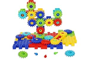 IIROMECI Gears Toys for Kids, STEM Educational Construction Toys for Toddlers, Creative Building Blocks Toy Set for Boys and Girls, Gift for Children, Ages 3+