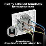 BG Electrical 13A Fused Spur Connection Unit, Double Pole, Nexus 900 White view 5