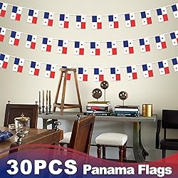 Panama String Flag Pennant Banner, Small Mini