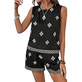 SHEWIN Two Piece Sets for Women Lounge Set Matching Sets Womens Clothing Summer Outfits for Women
