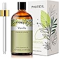 PHATOIL 100ML Vanilla Essential Oil, Huge 3.38fl.oz Bottle Vanilla Oil, Pure Aromatherapy Essential Oils for Diffuser, Humidifier, Scented Oils for Soap, Candle Making