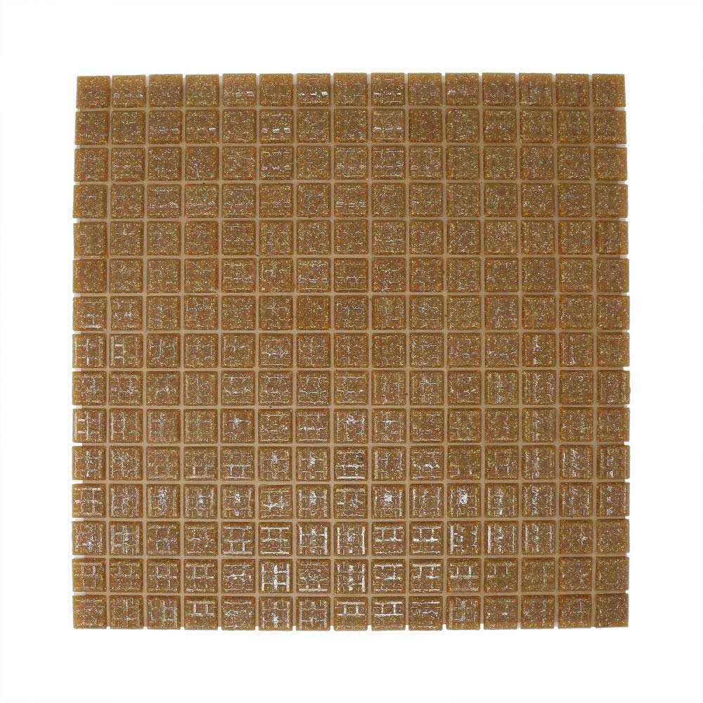 Specialist Crafts 20mm Glass Mosaics - Caramel Pack of 225