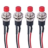 Twidec/4Pcs Latching Push Button Switch 3A 250V AC
