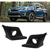 Dasbecan Fog Light Cover Bezel Pair Compatible with Subaru Crosstrek 2018 2019 2020 Left & Right Lamp Panel Trim W/Fog Light Hole Replace 57731FL092 LH 57731FL082 RH