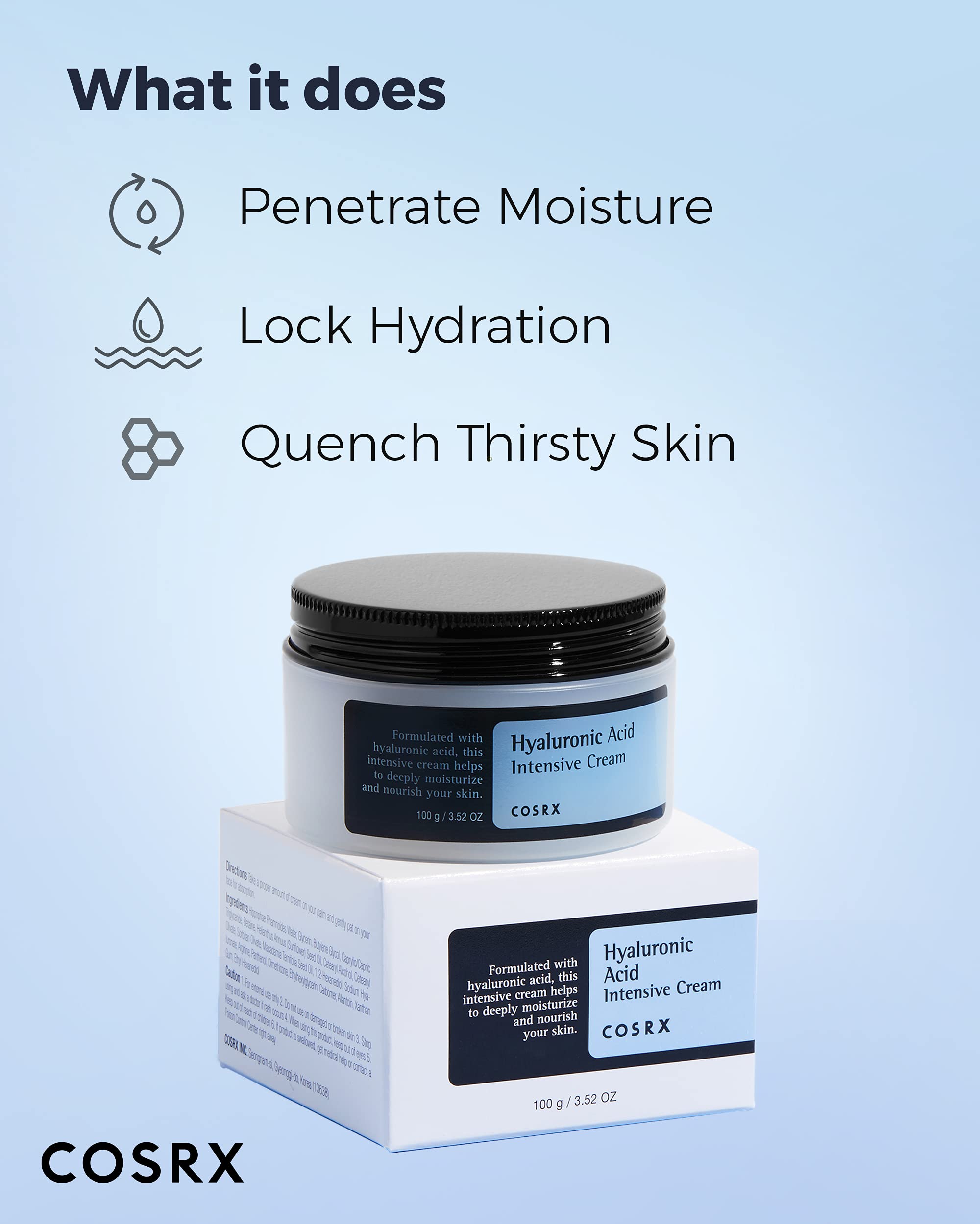 COSRX Skin Flooding Routine- Hyaluronic Acid Cream + Essence, Rice Moisturizing Cream and Essence to Hydrate Sensitive & Dry Skin, For All Skin Types, Korean Skin Care