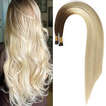 Amazon Com Fonbon Hair I Tip Hair Extensions Human Hair Ombre