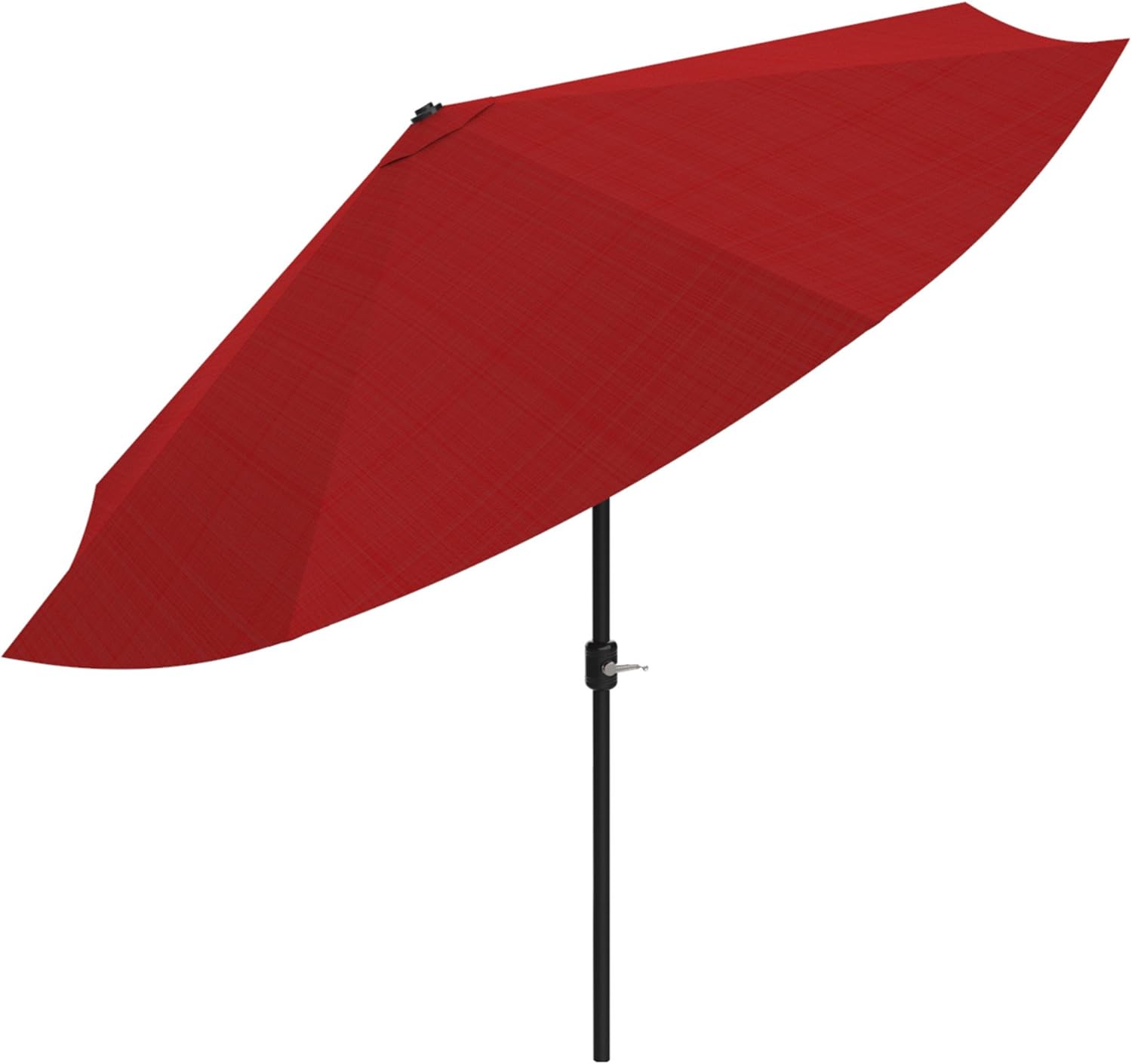 Pure Garden Aluminum Patio Umbrella with Auto Tilt, 10Feet, Red