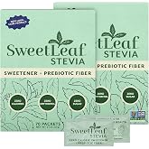 SweetLeaf Stevia Powder Sweetener, Sugar Free - 70 Packets (2 Pack) | Zero Calorie Sweetener No Erythritol, Stevia Leaf Extract, Natural Sugar Substitute for Coffee &amp; Baking, Prebiotic Fiber