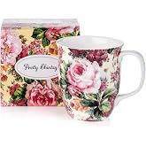 McIntosh Chintz Rose Bouquet Fine Bone China Java Mug (12.5 oz)