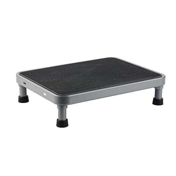 AERANTO HEAVY-DUTY ONE STEP STOOL WITH CARRY HANDLE – 4.1″ LOW FOOT STOOL, NON-SLIP RUBBER PLATFORM, 500LB CAPACITY – PORTABLE SAFETY STEP STOOLS FOR ADULTS, SENIORS, BATHROOM, BED, SUV, 17″X13″