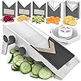 Mueller Multi Blade Adjustable Mandoline Cheese/Vegetable Slicer, Cutter, Shredder with Precise Maximum Adjustability
