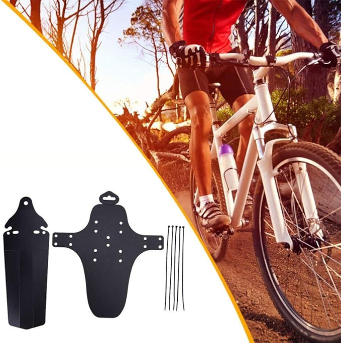 Parafanghi Per Mountain Bike Universali - Set Anteriore E Posteriore Regolabile Per 24-29 Pollici - Foto 2