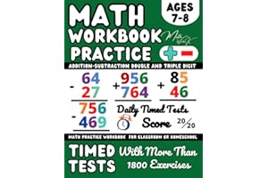 Maths Book for 7-8 Year Olds, KS2 - Year 3 Addition and Subtraction Practice Workbook: Add and Subtract with 2-Digit, 3-Digit