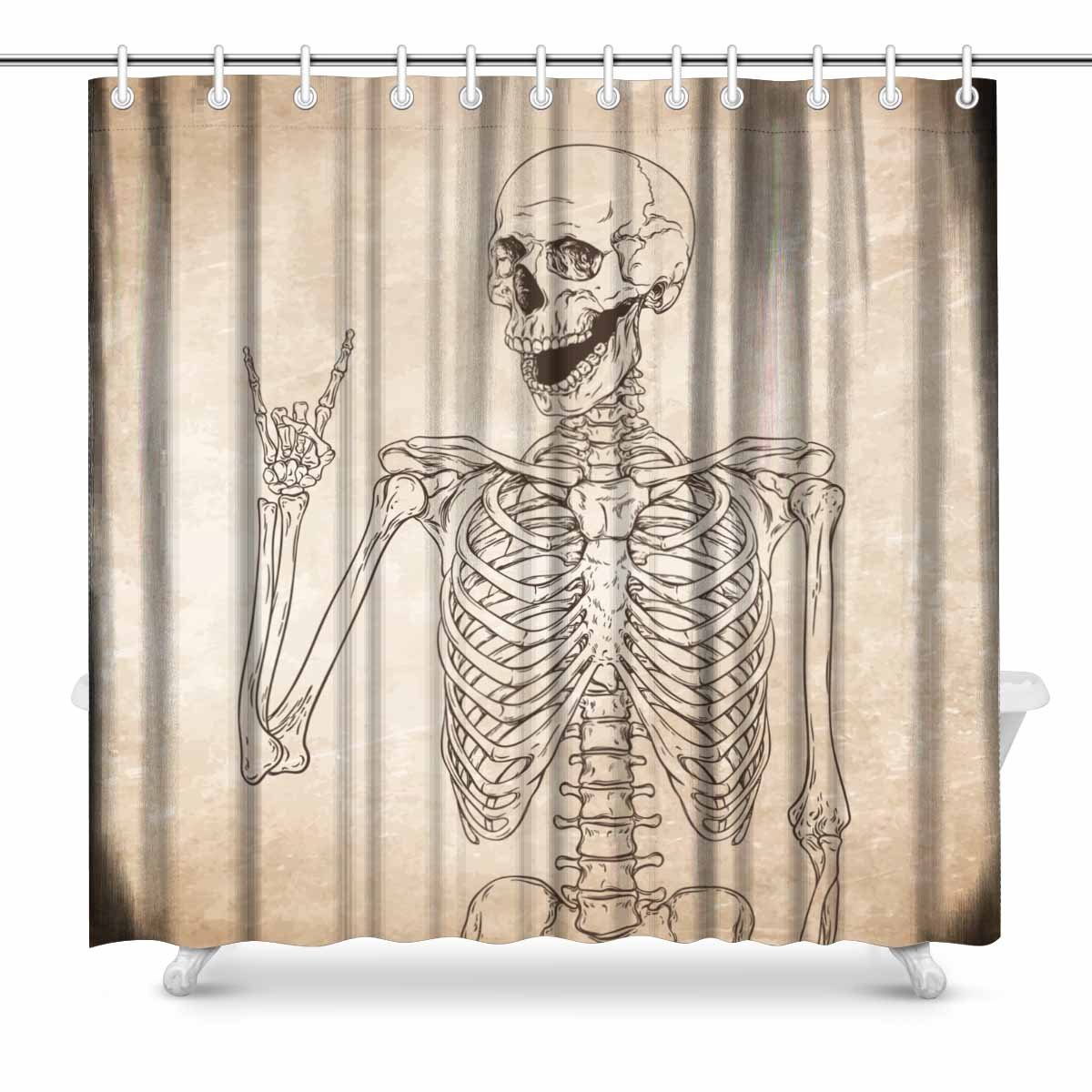 Amazon Com Interestprint Human Skeleton Posing Over Old Grunge
