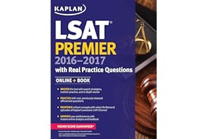 Kaplan LSAT Premier 2016-2017 with Real Practice Questions: Book + Online (Kaplan Test Prep)