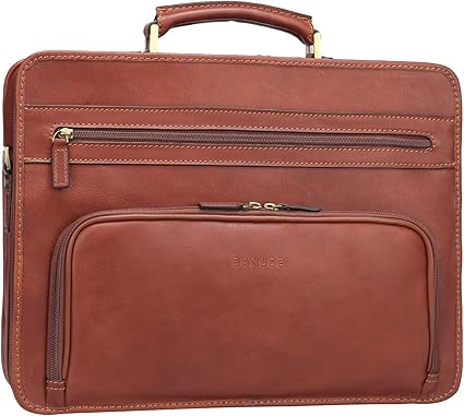 banuce leather briefcase
