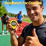 FCXJTU Simple Digital Stopwatch Silent On Off Basic Operation view 6