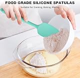 NileHome Silicone Spatula Set 4 Pcs Food Grade Heat Resistant Turquoise view 6