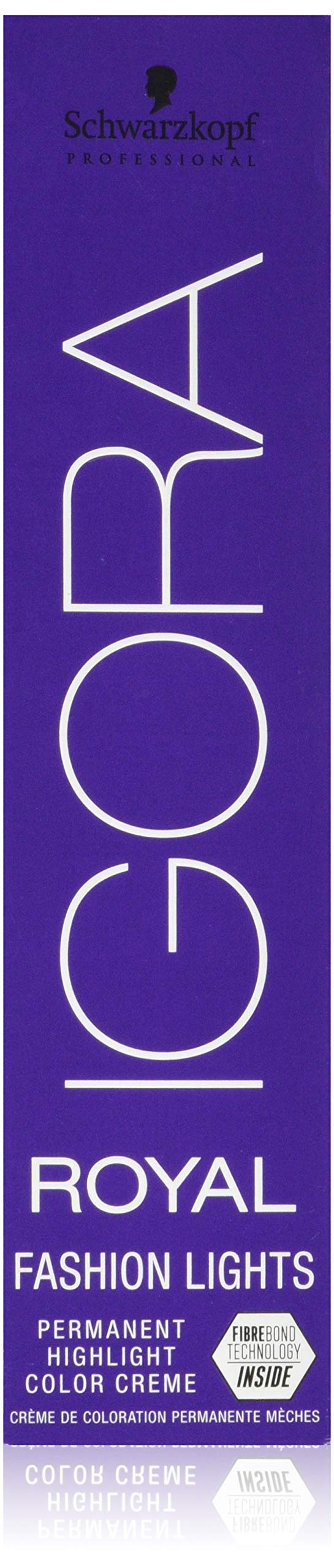 Schwarzkopf Professional Igora Royal Fashion Lights Permanent Highlight Hair Colour Cream, L-44 Beige, 60 ml, 4045787389609