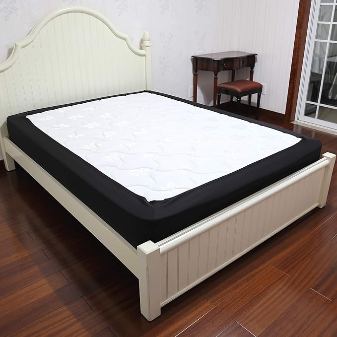 Barossa Design Box Spring Cover Queen Size Wrap Around Elastic Bed Skirt, Easy on