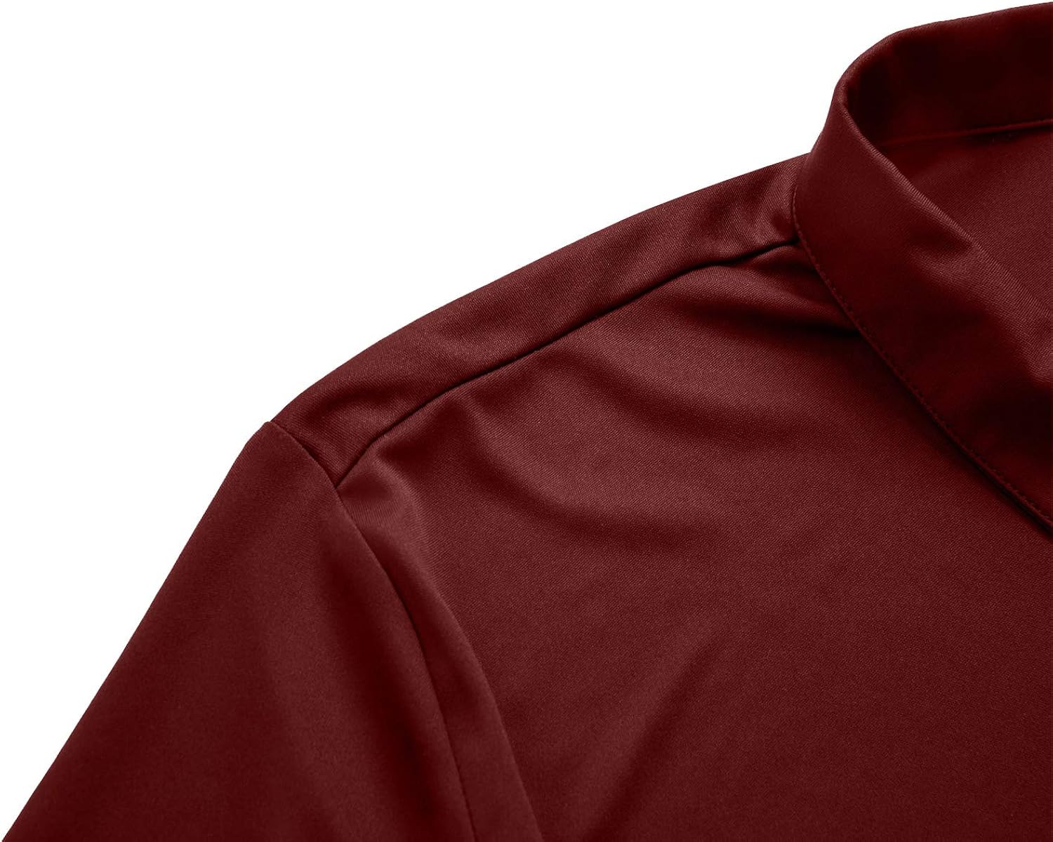 MOHEEN Men's Short Sleeve Polo Shirt Moisture Wicking Performance Color Block Classic Cut Athletic Casual Golf Shirts: Clothing