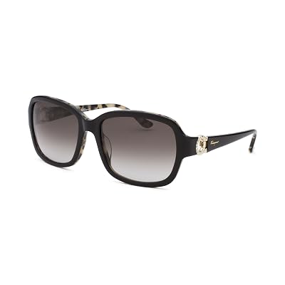 Rare Salvatore Ferragamo Sunglasses Italy SF704SR 006 Black‎ Havana Gancini 56mm Salvatore Ferragamo | Accessories | Salvatore Ferragamo  main image 3