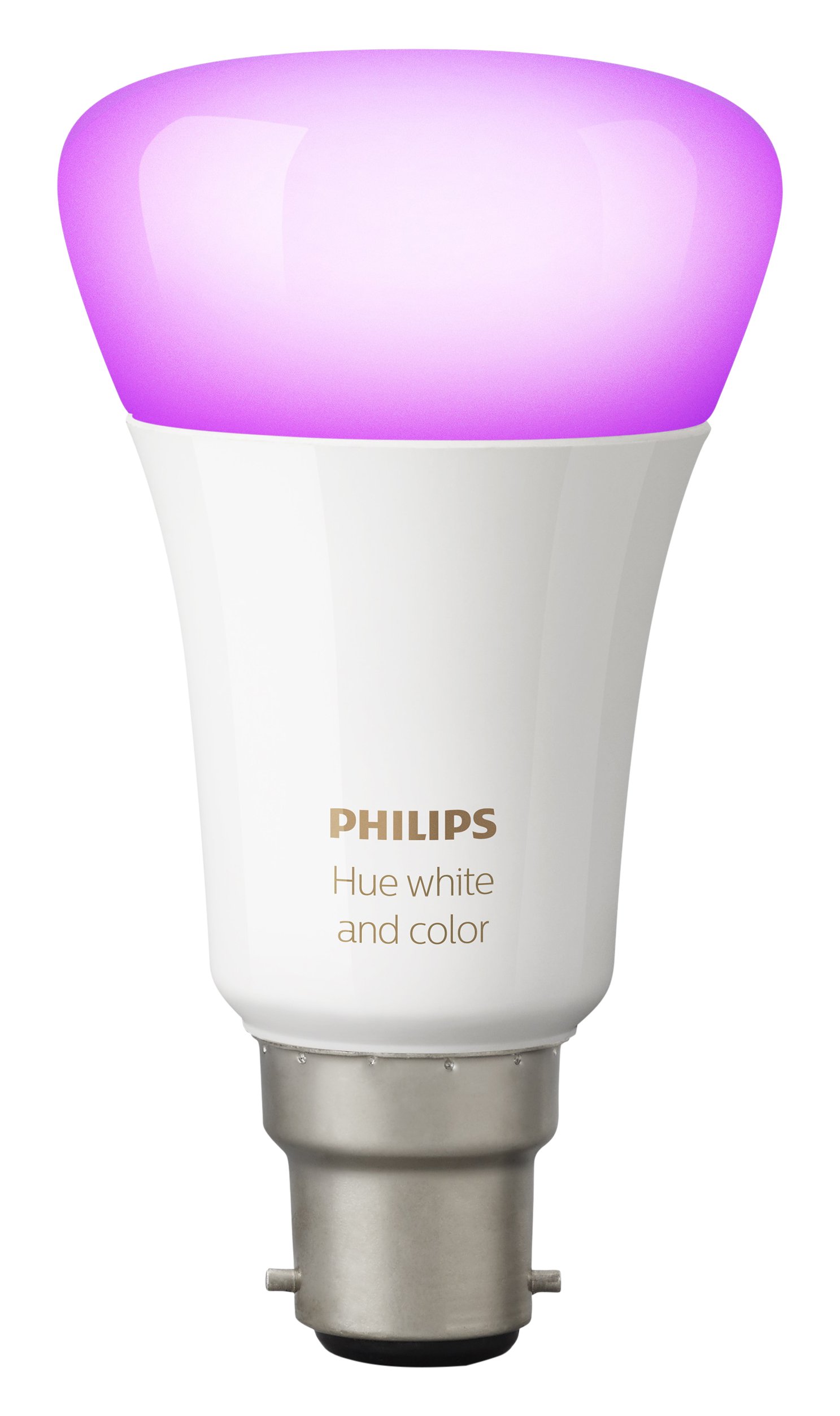 Philips Hue White and Colour Ambiance Personal Wireless Lighting 10 W B22 LED Twin Pack Bayonet Cap Richer Colours LED Light Bulbs, 2 x Hue White and Colour Ambiance 10 W B22 Bayonet Cap Richer Colours LED Bulbs , Perfect Fit, Works with Alexa