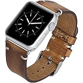Venito Sarno for Apple Watch Ultra 2 / Ultra Band 49mm 45mm 44mm 42mm 41mm 40mm 38mm Handmade Premium Leather Watch Band Compatible with iWatch Series 9 8 7 6 5 4 3 2 1 SE