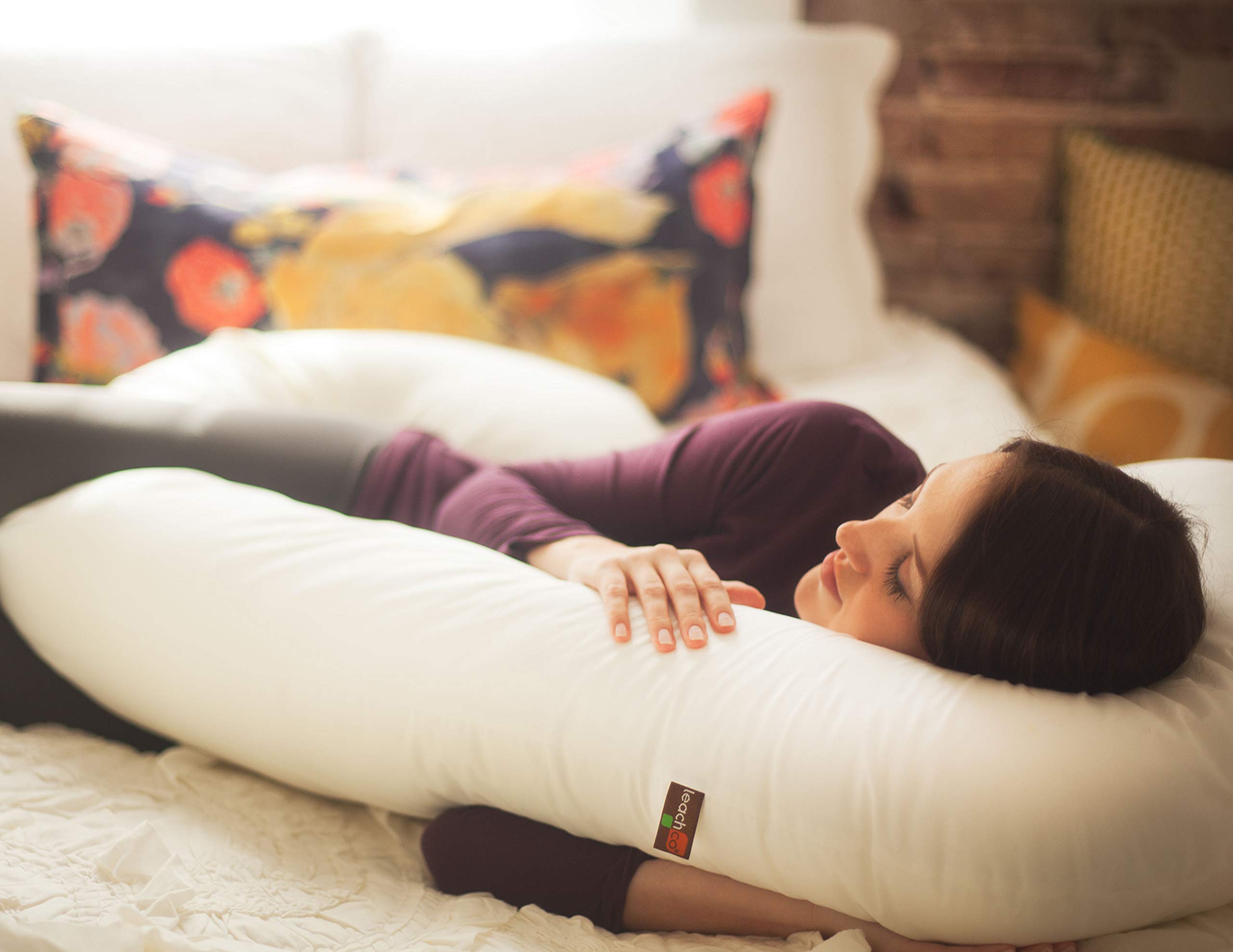 Leachco Snoogle Original Maternity Pregnancy Total Body Pillow