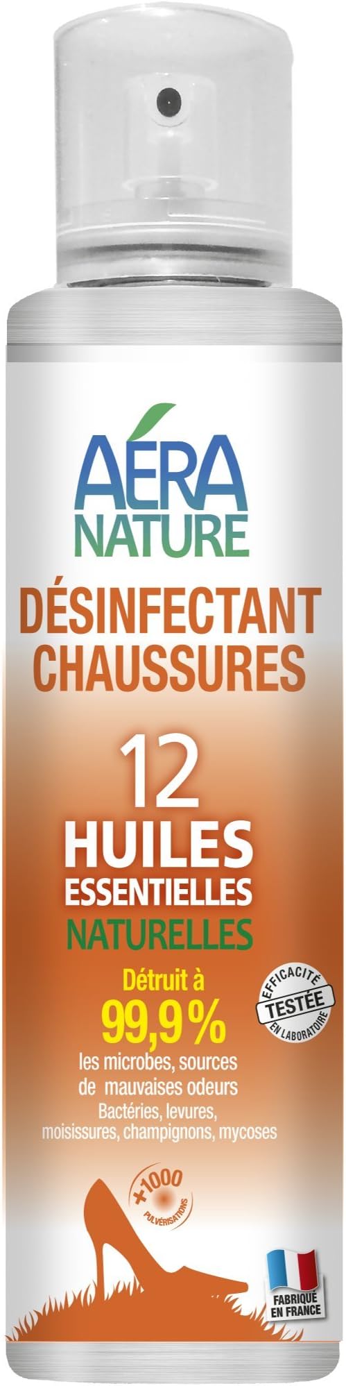 Spray SHOES Desinfectant (deodorizer) with 12 Essential Oils Natural 150ml - Antibacterial, Fungicidal