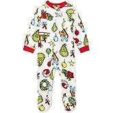 The Grinch who Stole Christmas Matching Family Christmas Pajamas Baby Boy Girl Unisex Grinch Sleeper (12M) Red